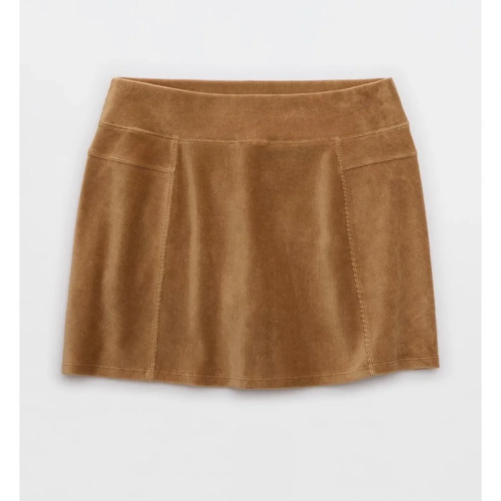 NWT OFFLINE By Aerie Corduroy Mini Skirt Brown Skirt XL - Picture 3 of 5
